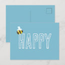 Recherche de abeille heureuse cartes postales Heureux