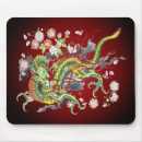 Recherche de dragon vert tapis souris Noir