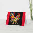 Recherche de le coq vœux cartes Mignon