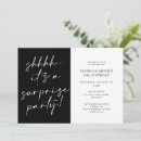 Recherche de shhh anniversaire invitations Moderne