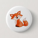 Recherche de renard de bébé badges Illustration