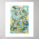 Recherche de géométrique abstrait posters Aquarelle