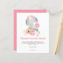 Recherche de jeune éléphant vœux cartes Rose