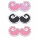 Recherche de moustaches autocollants Noir