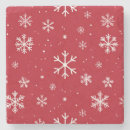 Recherche de flocon neige de dessous de verres Rouge