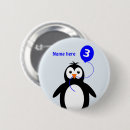 Recherche de anniversaire de pingouin badges Enfants