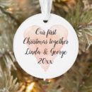 Recherche de notre premier ensemble ornements Coeur