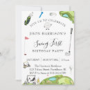 Recherche de golf 1ans anniversaire invitations Garçon
