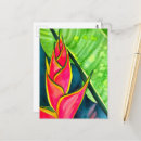 Recherche de heliconia cartes postales Aquarelle
