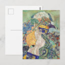 Recherche de bébé dans le berceau cartes postales Gustav klimt