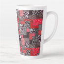 Recherche de motif de patchwork tasses Rouge