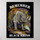 Recherche de rhinocéros noir posters Safari