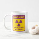Recherche de radioactive tasses Symbole de rayonnement
