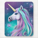 Recherche de licorne bleue tapis souris Magique