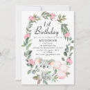 Recherche de ours koala invitations Petite fille