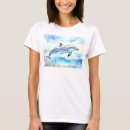 Recherche de dauphins tshirts Aquarelle