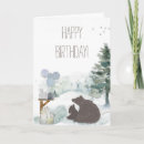 Recherche de animal anniversaire cartes Bois