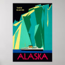 Recherche de bateau croisière vintage art Alaska