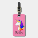 Recherche de licorne bagages étiquettes Rose