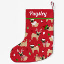 Recherche de chien carlin chaussette de noël Vacances