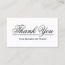 Recherche de gratitude cartes visite Typographie