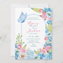 Recherche de belles de papillon invitations Bleu