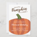 Recherche de de citrouille anniversaire invitations Premier anniversaire d'automne