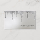 Recherche de arrière plan argenté cartes visite Pour elle