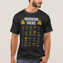 Recherche de conduite tshirts Avertissement