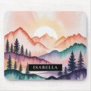 Recherche de coucher soleil tapis souris Aquarelle