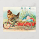 Recherche de poulet vintage cartes postales Vélo