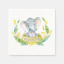 Recherche de petit animal serviettes Baby shower éléphant