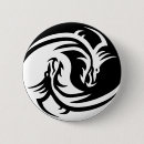 Recherche de symbole chinois badges Yin yang