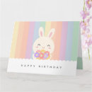 Recherche de animal kawaii vœux cartes Coloré