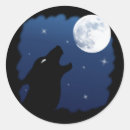 Recherche de loup autocollants Lune