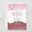 Recherche de coeur géométrique invitations Rose