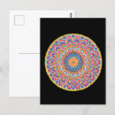 Recherche de mandala floral cartes postales Fleur
