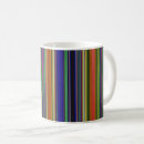 Recherche de rayures multicolores tasses Orange