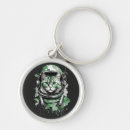 Recherche de chat vert porteclés Aquarelle
