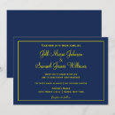 Recherche de jaune et bleu mariage invitations Moderne