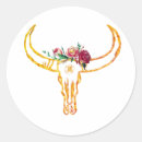 Recherche de crâne taureau autocollants Boho