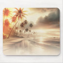 Recherche de palmiers coucher soleil tapis souris Mer