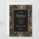 Recherche de noir et or noël invitations Fête de noël