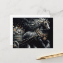 Recherche de cheval noir cartes postales Équin
