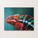 Recherche de reptile puzzles Caméléon