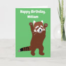 Recherche de panda anniversaire cartes Pandas rouges