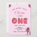 Recherche de strawberry anniversaire invitations Fille premier anniversaire
