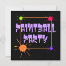 Recherche de paint ball invitations Fête