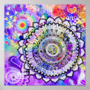 Recherche de mandala coloré posters Design