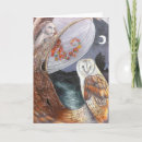 Recherche de fée de hibou vœux cartes Faery